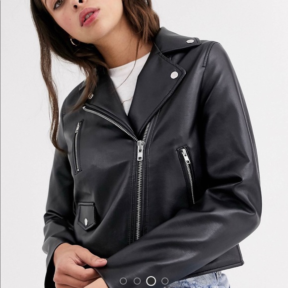 Faux leather biker jacket - Picture 4 of 4